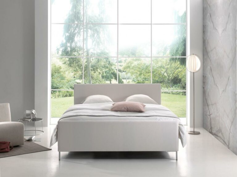 Moderne witte boxspring